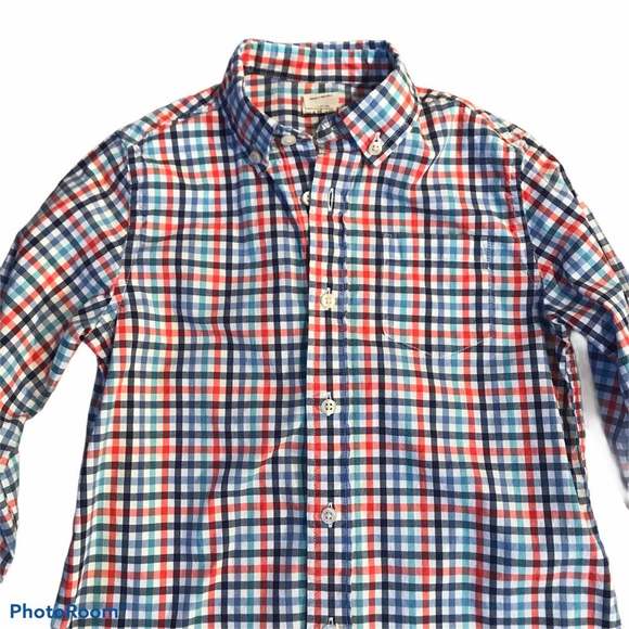 Crewcuts Checked Button Down Size 4/5 - Picture 2 of 5